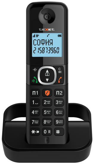 картинка Телефон беспроводной Texet TX-D5605A черный от интернет-магазина itsklad.kz