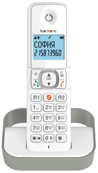 картинка Телефон беспроводной Texet TX-D5605A белый-серый от интернет-магазина itsklad.kz