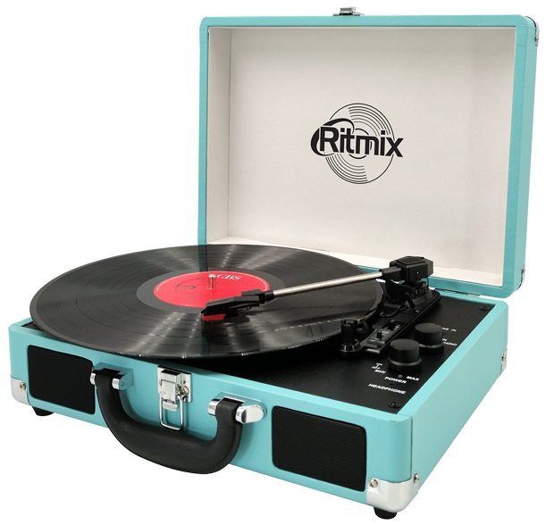 картинка Проигрыватель виниловый Ritmix LP-160B голубой от интернет-магазина itsklad.kz