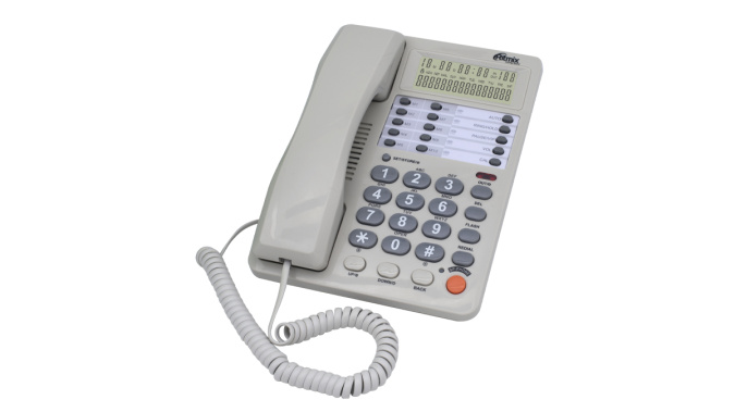 картинка Телефон проводной Ritmix RT-495 белый от интернет-магазина itsklad.kz