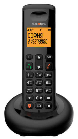 картинка Телефон беспроводной Texet TX-D4905A черный от интернет-магазина itsklad.kz