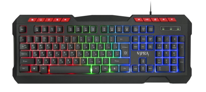 картинка Клавиатура игровая Defender Vipra GK-586 RU черный от интернет-магазина itsklad.kz