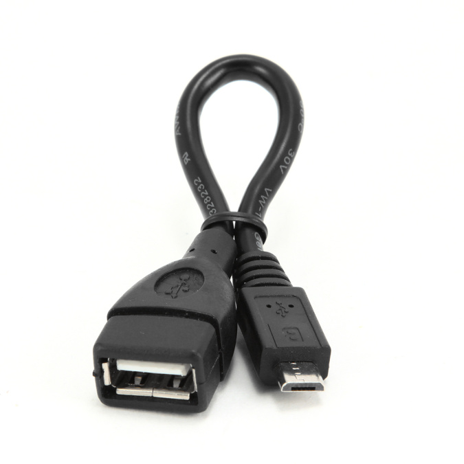 картинка Кабель переходник Cablexpert USB 2.0 OTG A-OTG-AFBM-001 USB-MicroUSB, 0.15м, пакет от интернет-магазина itsklad.kz