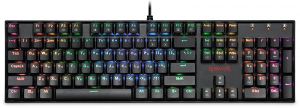 картинка Клавиатура игровая механическая Redragon Mitra RU,RGB, Full Anti-Ghosting от интернет-магазина itsklad.kz
