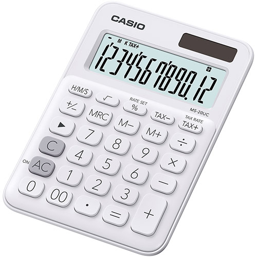 картинка Калькулятор настольный CASIO MS-20UC-WE-W-EC от интернет-магазина itsklad.kz