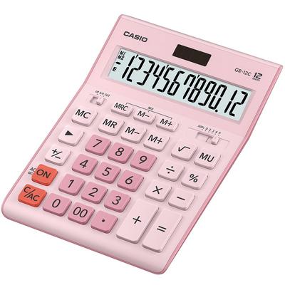 картинка Калькулятор настольный CASIO GR-12C-PK-W-EP розовый от интернет-магазина itsklad.kz