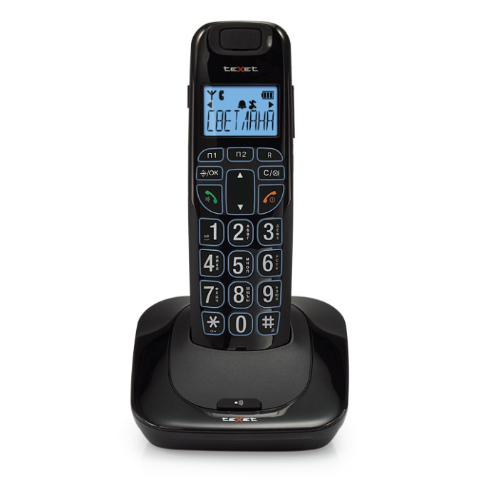 картинка Телефон беспроводной Texet TX-D7505А черный от интернет-магазина itsklad.kz