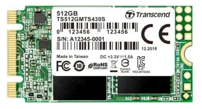 картинка Жесткий диск SSD 512GB Transcend TS512GMTS430S M2 от интернет-магазина itsklad.kz
