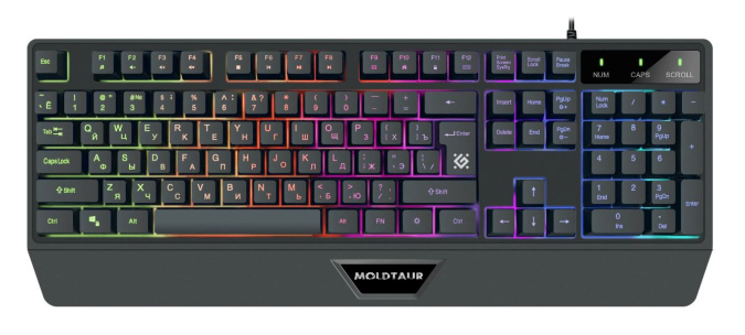 картинка Клавиатура игровая Defender Moldtaur GK-116 RU черный от интернет-магазина itsklad.kz