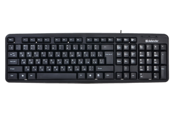 картинка Клавиатура проводная Defender Element HB-520 KZ черный от интернет-магазина itsklad.kz
