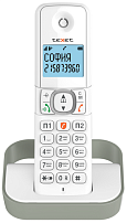 Телефон беспроводной Texet TX-D5605A белый-серый