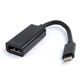 Переходник USB Cablexpert A-CM-DPF-01, USB Type-C/DisplayPort, 15см, пакет