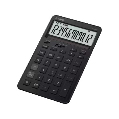 картинка Калькулятор настольный CASIO JW-200DQ-BK-W-EP черный от интернет-магазина itsklad.kz