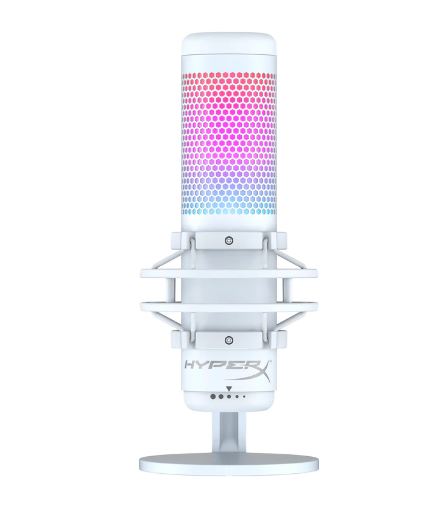 картинка Настольный микрофон HyperX 519P0AA Quadcast S на подставке белый от интернет-магазина itsklad.kz