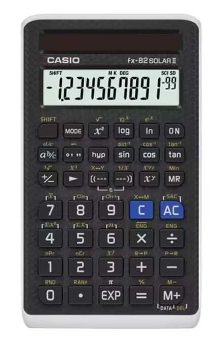 картинка Калькулятор научный CASIO FX-82SOLARII-W-ETV от интернет-магазина itsklad.kz