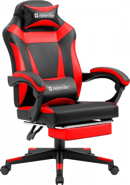 картинка Игровое кресло Defender Cruiser (M) подставка под ноги, красный от интернет-магазина itsklad.kz