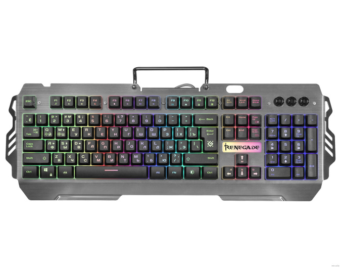 картинка Клавиатура игровая Defender Renegade GK-640DL RU,RGB подсветка, 9 режимов от интернет-магазина itsklad.kz
