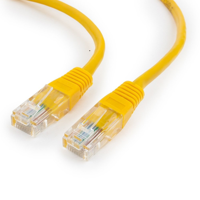 картинка Патч-корд UTP Cablexpert PP12-10M/Y кат.5e, 10м, литой, многожильный (жёлтый) от интернет-магазина itsklad.kz