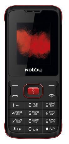 картинка Мобильный телефон Nobby 110 красно-чёрный от интернет-магазина itsklad.kz