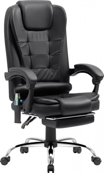 картинка Игровое кресло Defender Cardinal (L) вибромассаж, подставка под ноги, черный от интернет-магазина itsklad.kz