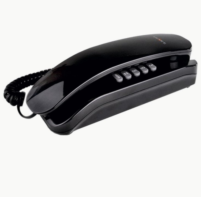 картинка Телефон проводной Texet TX-215 черный от интернет-магазина itsklad.kz