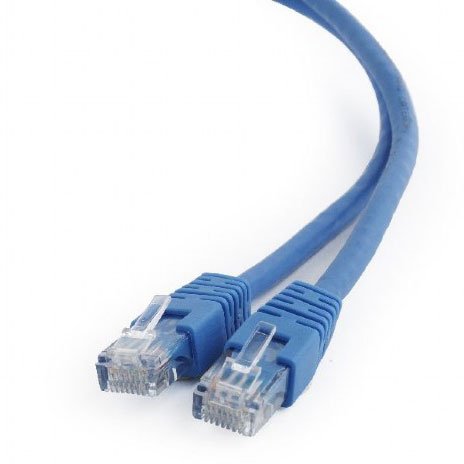 картинка Патч-корд UTP Cablexpert PP6U-1M/B  кат.6, 1м, литой, многожильный (синий) от интернет-магазина itsklad.kz