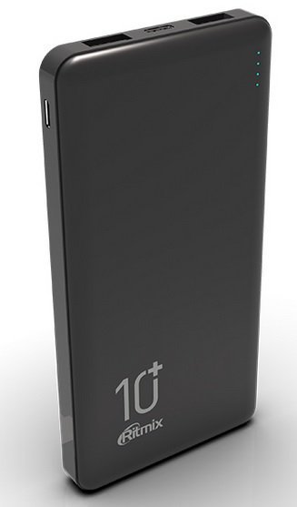 картинка Зарядное устройство Power bank Ritmix RPB-10000 черный от интернет-магазина itsklad.kz