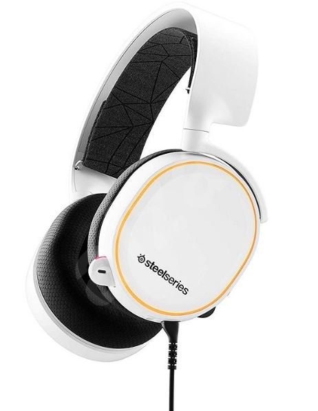 картинка Наушники-гарнитура игровые SteelSeries Arctis 5 61507 белый от интернет-магазина itsklad.kz