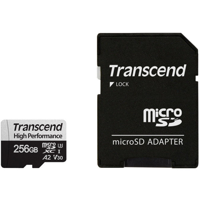 картинка Карта памяти MicroSD 256GB Class 10 U3 Transcend TS256GUSD340S от интернет-магазина itsklad.kz