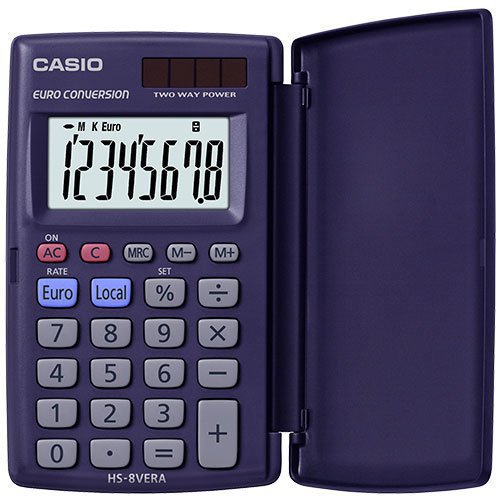 картинка Калькулятор карманный CASIO HS-8VA-W-EP от интернет-магазина itsklad.kz
