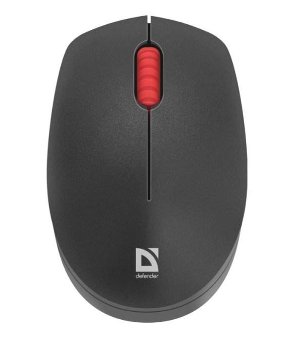 картинка Мышь беспроводная Defender Tiana MB-055 бесшумная черный от интернет-магазина itsklad.kz