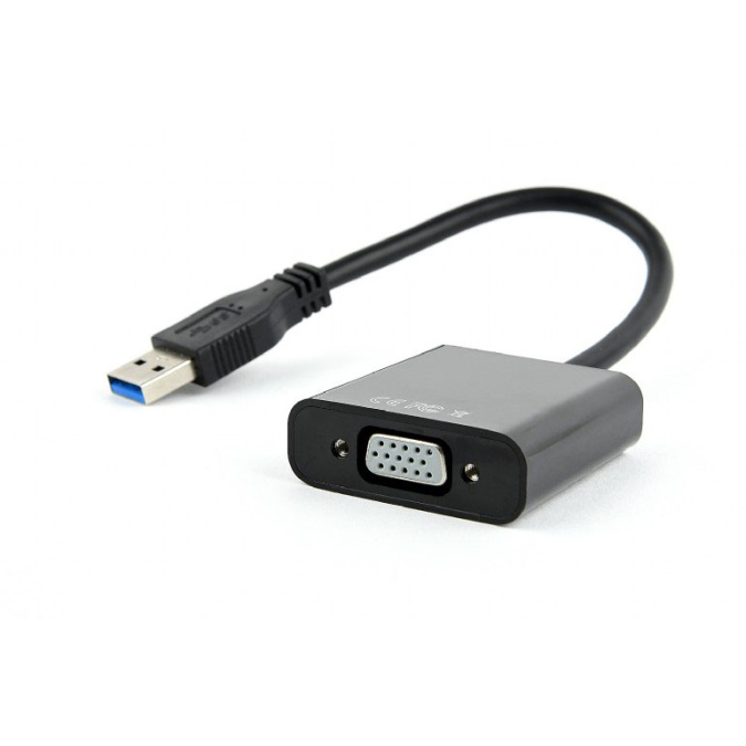 картинка Видеоадаптер (конвертер) USB 3.0 --> VGA Cablexpert AB-U3M-VGAF-01, черный от интернет-магазина itsklad.kz