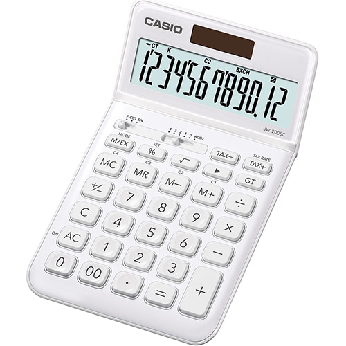 картинка Калькулятор настольный CASIO JW-200SC-WE-W-EP от интернет-магазина itsklad.kz