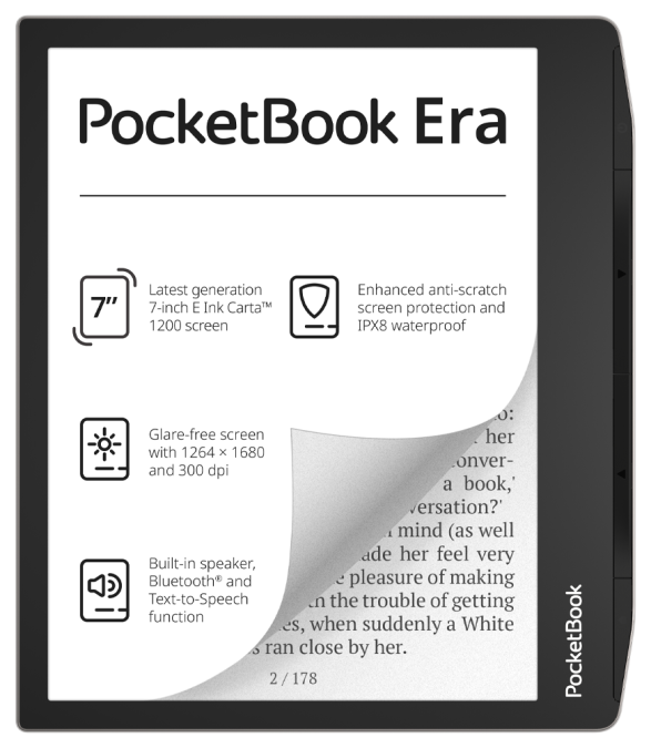 картинка Электронная книга PocketBook PB700-U-16-CIS темно-серый от интернет-магазина itsklad.kz
