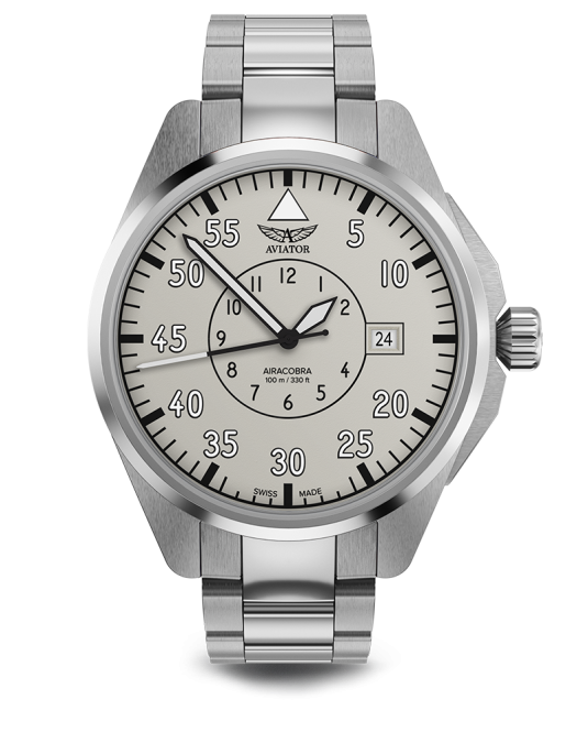 картинка Чаcы механические AVIATOR AIRACOBRA 43 HERITAGE V.3.39.0.342.5 мужские от интернет-магазина itsklad.kz