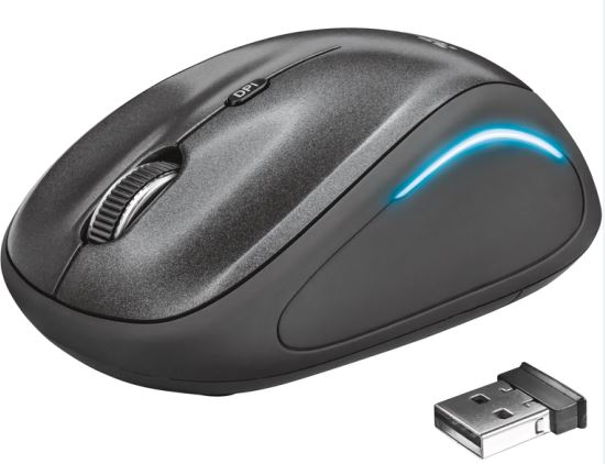 картинка Мышь беспроводная Trust Yvi FX черный от интернет-магазина itsklad.kz