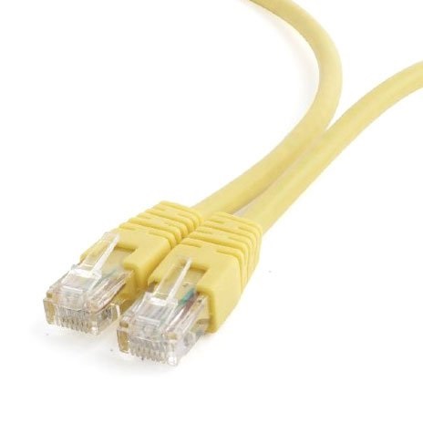картинка Патч-корд UTP Cablexpert PP6U-1M/Y  кат.6, 1м, литой, многожильный (жёлтый) от интернет-магазина itsklad.kz