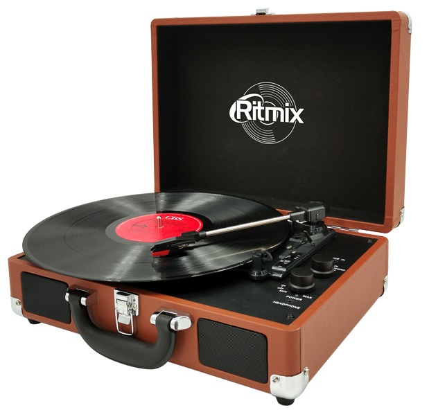картинка Проигрыватель виниловый Ritmix LP-160B коричневый от интернет-магазина itsklad.kz