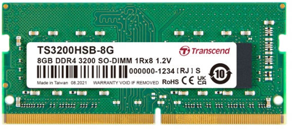 картинка Память оперативная DDR4 Notebook Transcend TS3200HSB-8G от интернет-магазина itsklad.kz