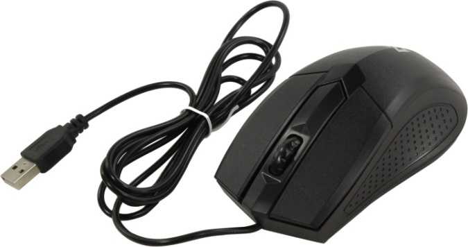 картинка Мышь проводная Defender Optimum MB-270 черный от интернет-магазина itsklad.kz