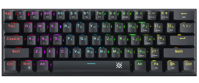 картинка Клавиатура игровая механическая Defender Cairon GK-081 RU черный от интернет-магазина itsklad.kz
