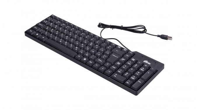 картинка Клавиатура проводная Ritmix RKB-100 черный от интернет-магазина itsklad.kz