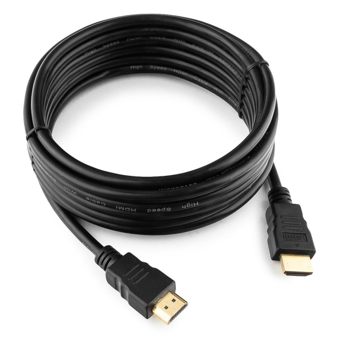 картинка Кабель HDMI Cablexpert CC-HDMI4-15, 4.5м, v2.0, 19M/19M, черный, позол.разъемы, экран, пакет от интернет-магазина itsklad.kz