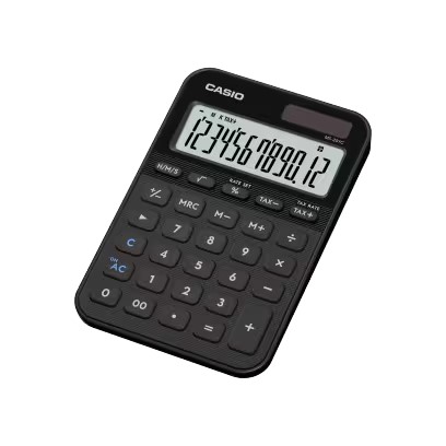 картинка Калькулятор настольный CASIO MS-20YC-BK-W-EP черный от интернет-магазина itsklad.kz