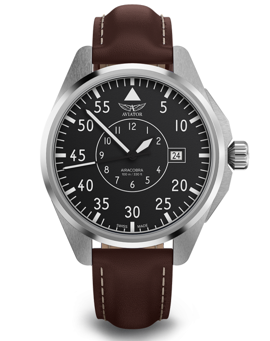 картинка Чаcы механические AVIATOR AIRACOBRA 43 HERITAGE V.3.39.0.340.0 мужские от интернет-магазина itsklad.kz