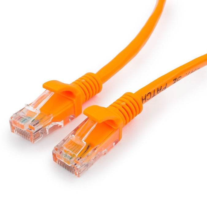 картинка Патч-корд UTP Cablexpert PP12-0.5M/O кат. 5e, 0.5м, литой, многожильный (оранжевый) от интернет-магазина itsklad.kz