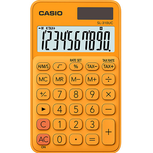 картинка Калькулятор карманный CASIO SL-310UC-RG-W-EC от интернет-магазина itsklad.kz