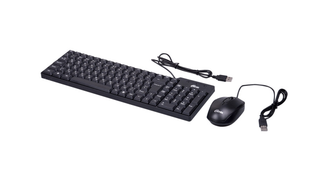 картинка Комплект проводной клавиатура+мышь Ritmix RKC-010 черный от интернет-магазина itsklad.kz
