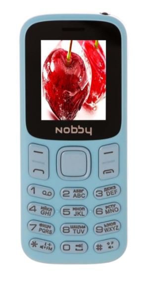 картинка Мобильный телефон Nobby 120 светло-синий от интернет-магазина itsklad.kz