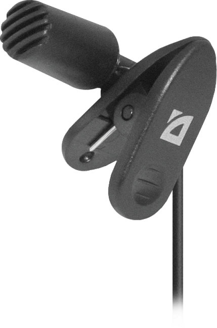 картинка Микрофон петличный Defender MIC-109 черный от интернет-магазина itsklad.kz